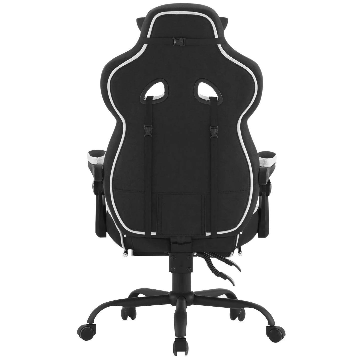 WOLTU Rotatable Computer Armchair Swivel Gaming Chair with Pocket Spring Cushion Ergonomic Office Chair Wide Seat Footrest