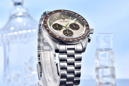 PAGANI DESIGN 2026 New Red Men's Watches Luxury Quartz Wrist Watch For Men Chronograph Automatic Date Waterproof Local Shipping