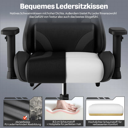 HOMALL Stylish High Quality Gaming chair Ergonomic Adjustable Swivel Comfortable PU leather Office Chair for Gaming & Office