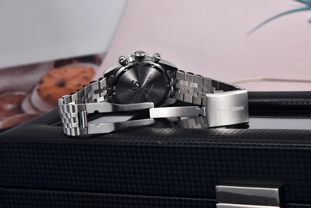 Novo relógio masculino PAGANI DESIGN 2026 Panda Retro de luxo, quartzo, cronógrafo Speed, safira AR, luminoso, envio local