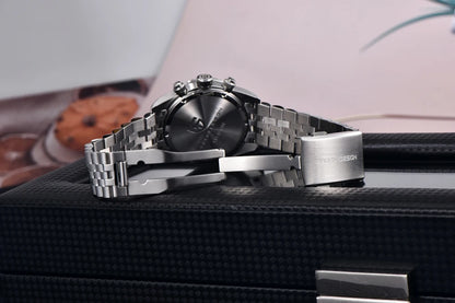 Novo relógio masculino PAGANI DESIGN 2026 Panda Retro de luxo, quartzo, cronógrafo Speed, safira AR, luminoso, envio local