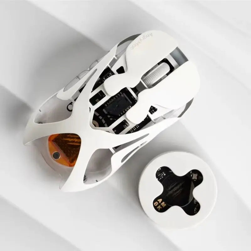 Angry Miao Infinity Gaming Wireless Mouse, Ultralight Metal Gaming Mouse, PAW3950 30K DPI, Hot-Swappable Dual 8K Tri-Mode Bluetooth & Wired Mouse