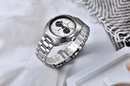 Retro Men's Watch PAGANI DESIGN 2026 New Collection, Quartz Chronograph, Japanese VK63 Sapphire Glass, Local Shipping