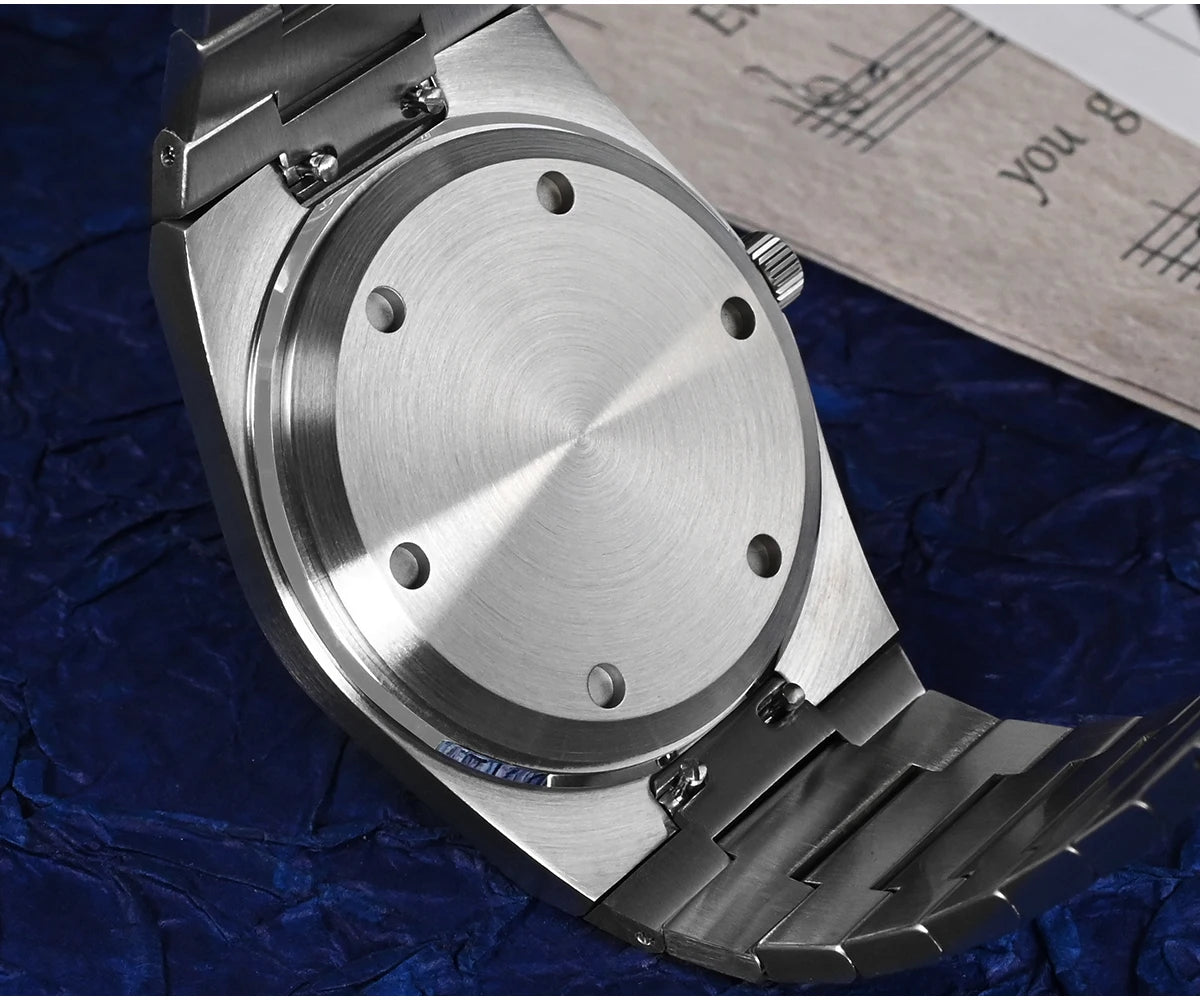 Orologio da uomo San Martin Classic 40mm Miyota 9015 di lusso elegante, orologio da polso meccanico automatico con bracciale a rilascio rapido SN0023