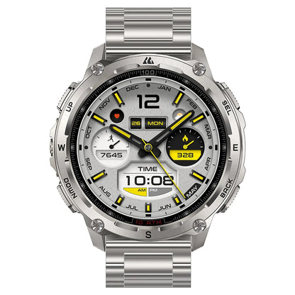KOSPET Tank T4 SE Men's Rugged Smart Watch Military Grade Full Stainless Steel GPS 100M Waterproof 45M Freediving Health Monitor