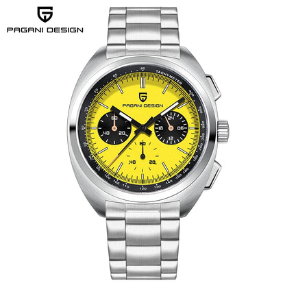 Retro Men's Watch PAGANI DESIGN 2026 New Collection, Quartz Chronograph, Japanese VK63 Sapphire Glass, Local Shipping