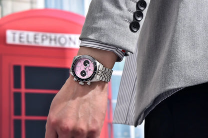 Novo relógio masculino PAGANI DESIGN 2026 Panda Retro de luxo, quartzo, cronógrafo Speed, safira AR, luminoso, envio local