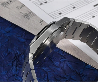 Orologio da uomo San Martin Classic 40mm Miyota 9015 di lusso elegante, orologio da polso meccanico automatico con bracciale a rilascio rapido SN0023
