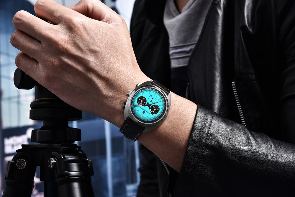 Retro Men's Watch PAGANI DESIGN 2026 New Collection, Quartz Chronograph, Japanese VK63 Sapphire Glass, Local Shipping
