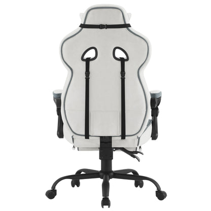 WOLTU Swivel Gaming Chair with Pocket Spring Cushion Ergonomic Office Chair Wide Seat Footrest Rotatable Computer Armchair
