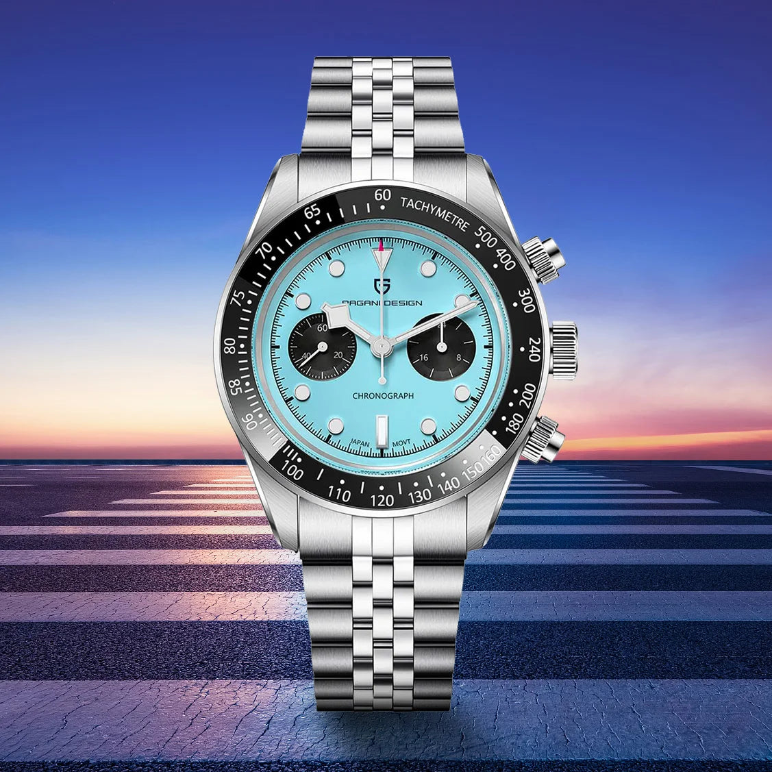 Novo relógio masculino PAGANI DESIGN 2026 Panda Retro de luxo, quartzo, cronógrafo Speed, safira AR, luminoso, envio local