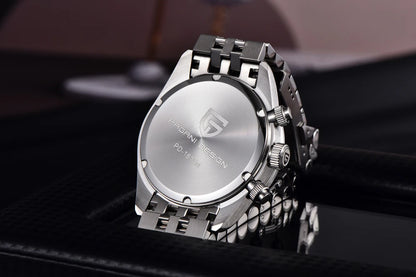 Novo relógio masculino PAGANI DESIGN 2026 Panda Retro de luxo, quartzo, cronógrafo Speed, safira AR, luminoso, envio local