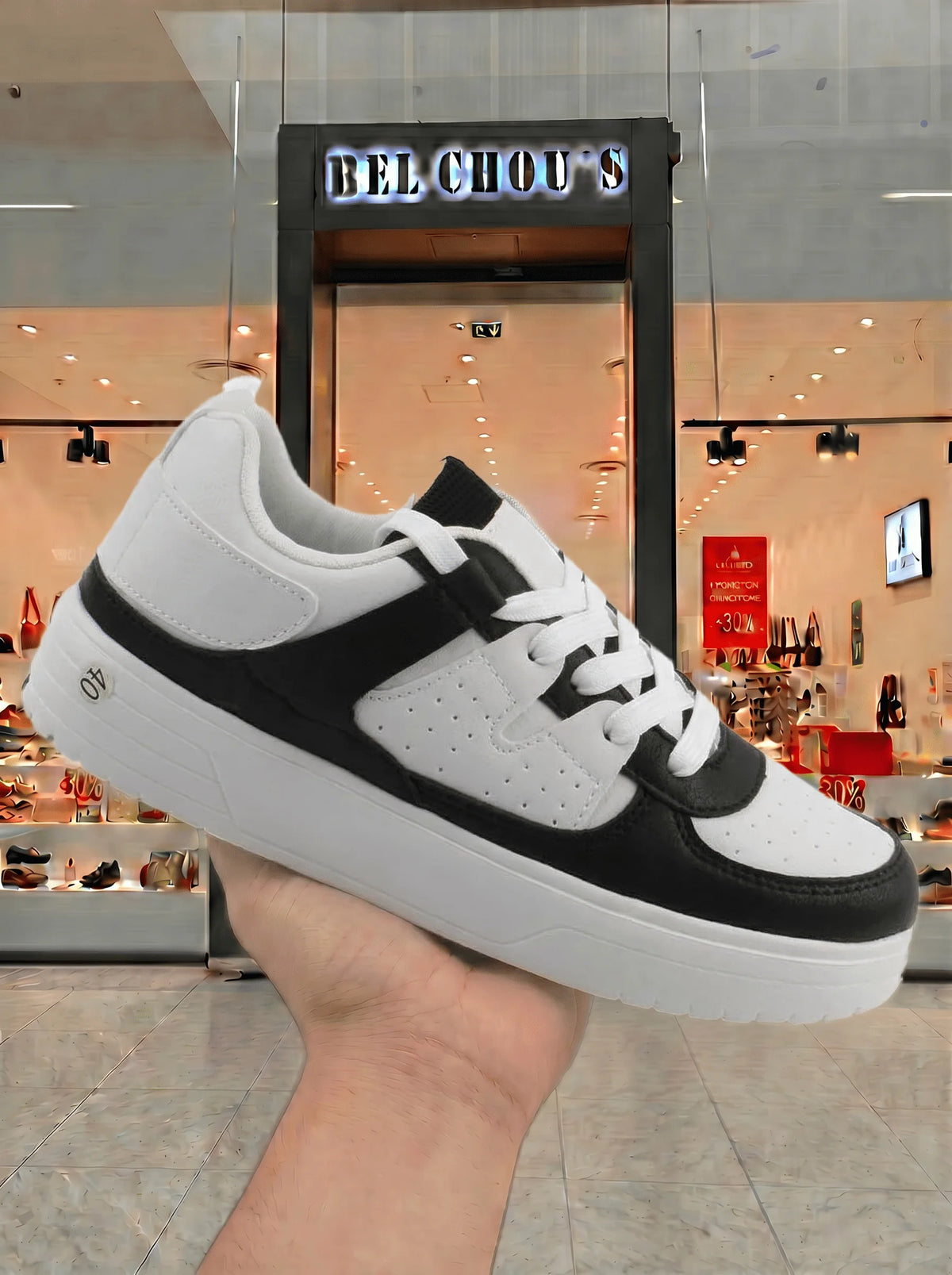 Bel Chou's, Marque française, Chaussures de Skate Ultra-Légères Mixtes Baskets Basses Décontractées Sneakers Confortables pour Hommes et Femmes Chaussures de Ville Style Rétro