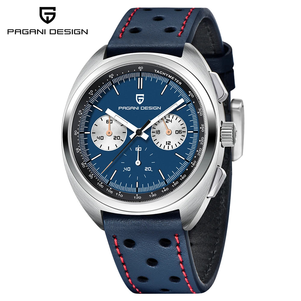 Retro Men's Watch PAGANI DESIGN 2026 New Collection, Quartz Chronograph, Japanese VK63 Sapphire Glass, Local Shipping