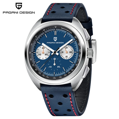Retro Men's Watch PAGANI DESIGN 2026 New Collection, Quartz Chronograph, Japanese VK63 Sapphire Glass, Local Shipping