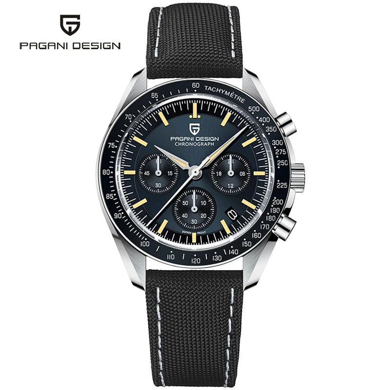 PAGANI DESIGN 2026 New CK2988 Moon Watches Retro Top Luxury Quartz Watch For Men Sapphire glass Speed Chronograph Wristwatch Men