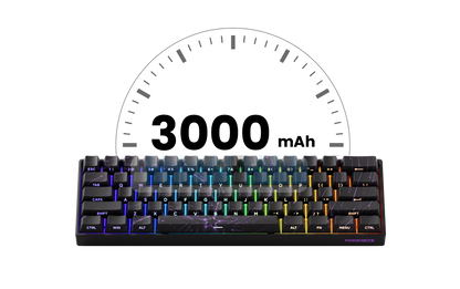 Teclado mecánico Akko MonsGeek FUN60 con interruptores magnéticos 60% para gaming, Rapid Trigger 0.01mm, 8K ARGB, teclado personalizado HE/TMR