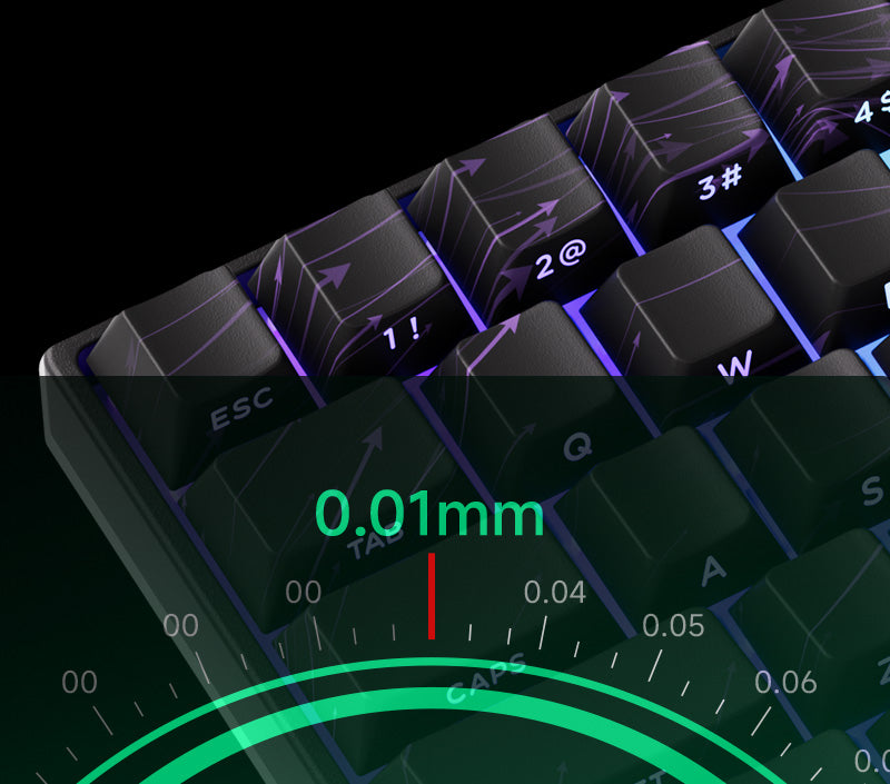 Teclado Mecânico Akko MonsGeek FUN60 com Switch Magnético, 60%, Teclado Gaming, Rapid Trigger 0.01mm, 8K, ARGB, HE/TMR, Teclado Personalizado