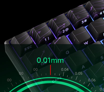 Teclado Mecânico Akko MonsGeek FUN60 com Switch Magnético, 60%, Teclado Gaming, Rapid Trigger 0.01mm, 8K, ARGB, HE/TMR, Teclado Personalizado