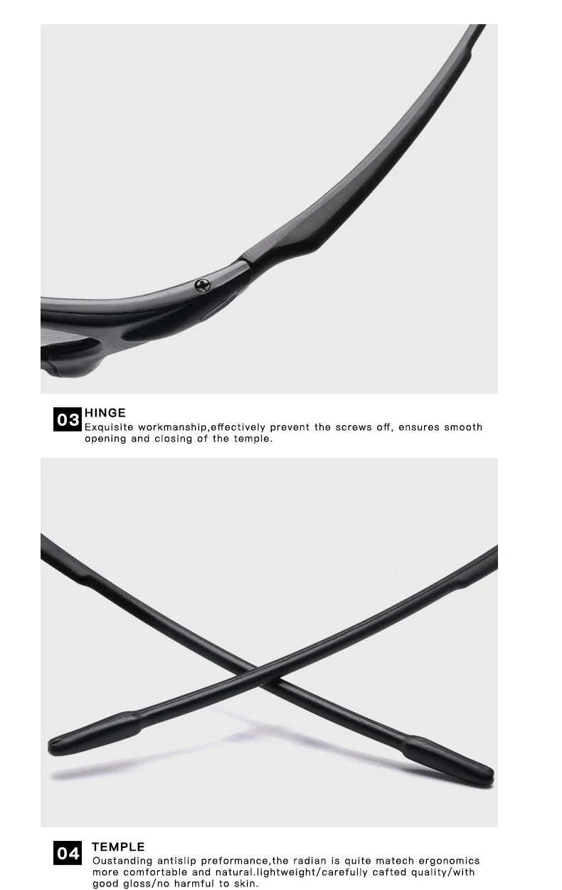 DOHOHDO Brand Design Polarized Sunglasses Men's Driving Sun Glasses Small Size Unique Frame Outdoor Sports Goggles Eyewear UV400
