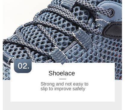 HUMTTO Nuove scarpe da trekking estive da uomo, scarpe sportive da trekking all'aperto traspiranti, scarpe da arrampicata, da caccia e da passeggio per uomo