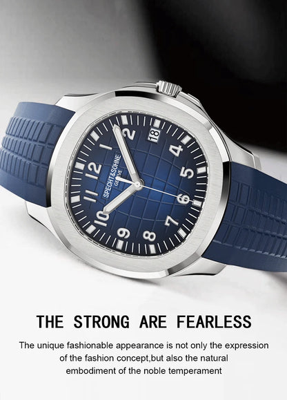 Specht & Söhne Brand Automatic Mechanical Watches Sports Wristwatches Green Sapphire Luminous 50M Waterproof Men's Watch
