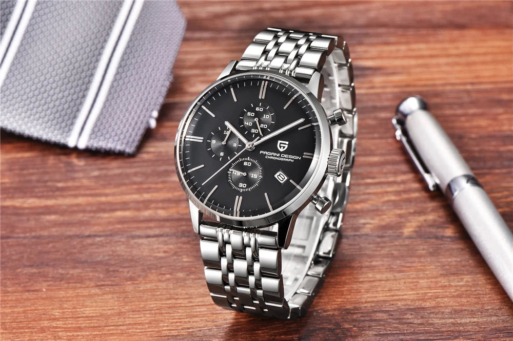 2026 New PAGANI DESIGN Brand Luxury Watches For Men Automatic Date Watch Waterproof Chronograph VK67 Movement Relogio Masculino