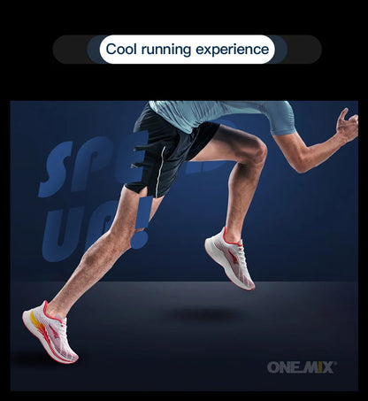 Onemix nove moške maratonske tekaške copate za ženske, zračne, lahke superge, športni copati z vezalkami, udobni, lahki in mehki