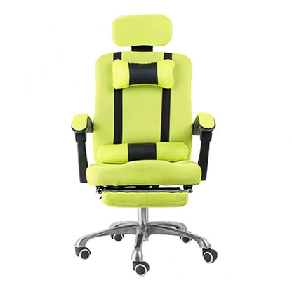 Computer Chair Home Office Chair Mesh Footrest Chair Can Lie Lunch Break Chair Can Be Rotated Lifting Headrest BR-10