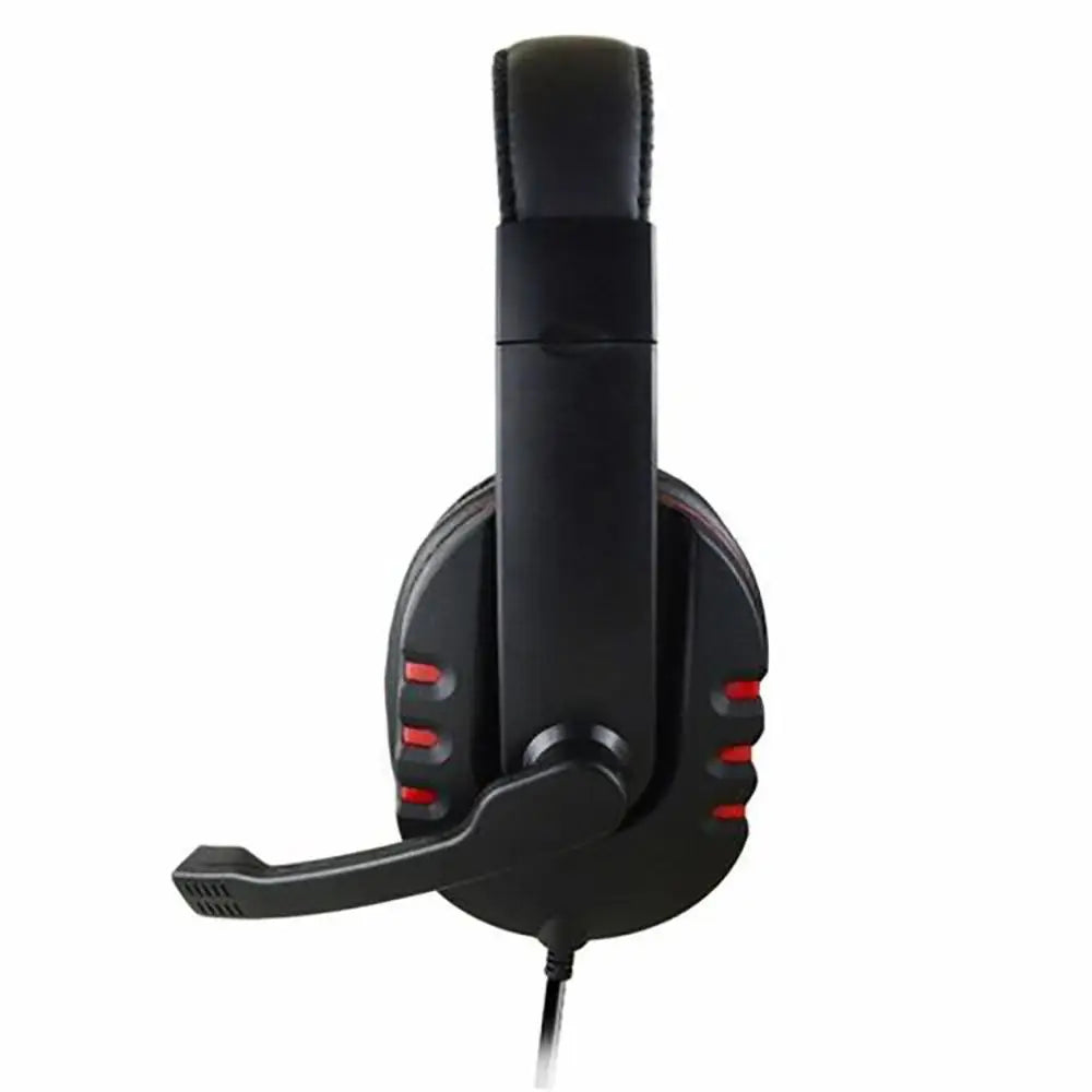 Casque filaire 3,5 mm pour jeux, écouteurs pour musique, compatible avec PS4, PlayStation 4, jeux PC, chat, ordinateur, avec microphone.