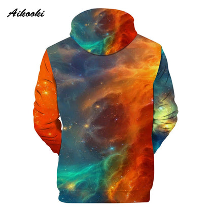Classic Popular Purple Sky Male Space Galaxy 3D Print Hoodies Sweatshirts Men/Women Long Sleeve Sweatshirt Casual Pullovers