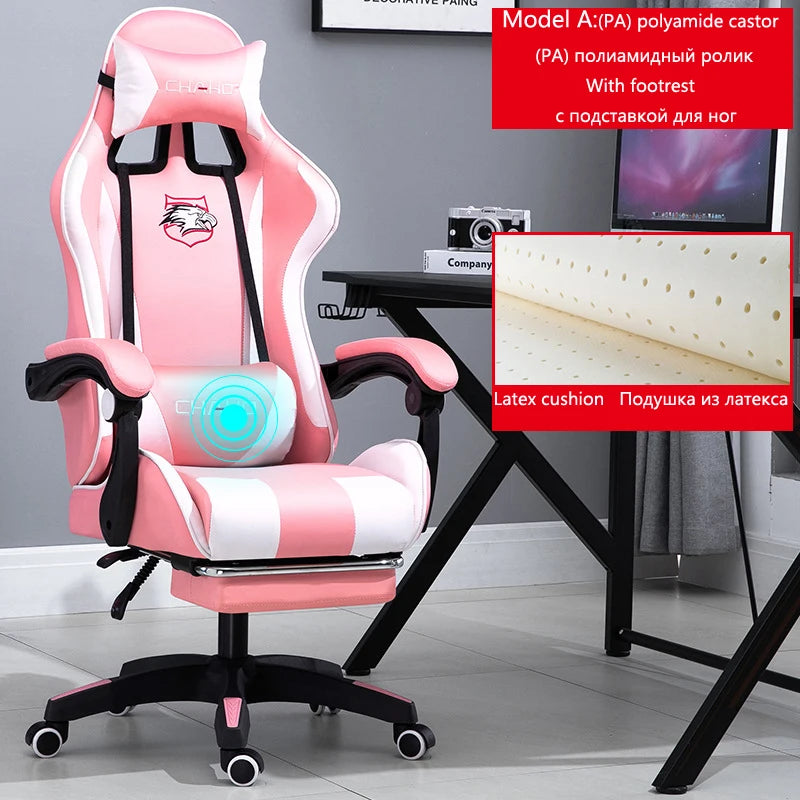 Joylive WCG High-quality Leather Computer Gaming Chair Cafe Racing Chair for Office and Game Room
