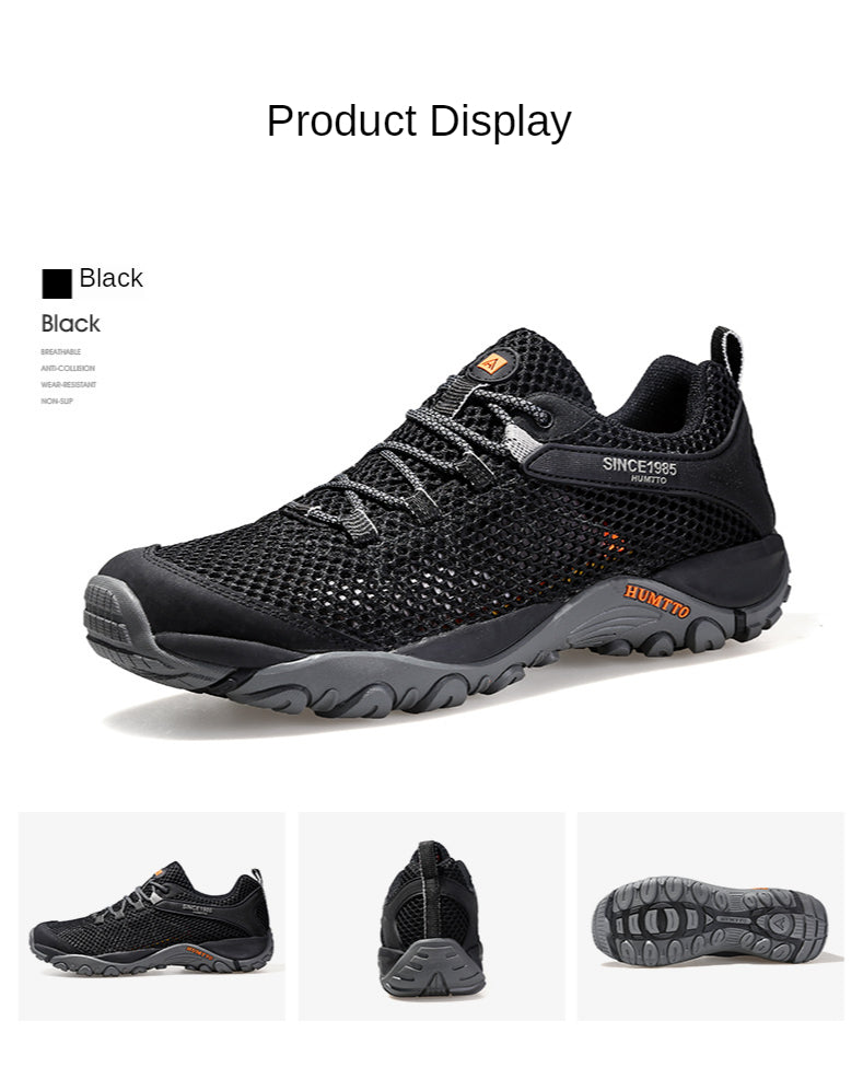 HUMTTO Nuove scarpe da trekking estive da uomo, scarpe sportive da trekking all'aperto traspiranti, scarpe da arrampicata, da caccia e da passeggio per uomo