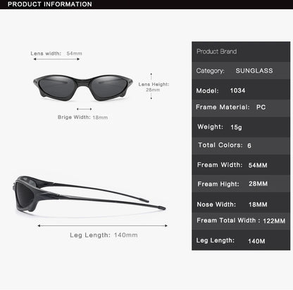DOHOHDO Brand Design Polarized Sunglasses Men's Driving Sun Glasses Small Size Unique Frame Outdoor Sports Goggles Eyewear UV400