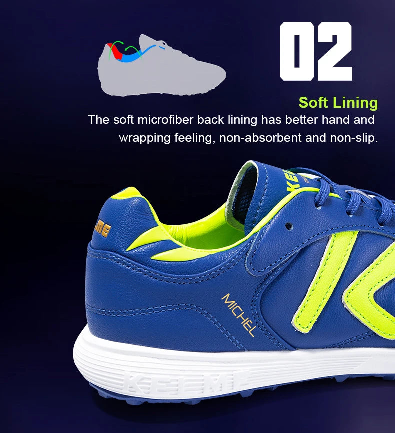 KELME nogometni čevlji TF nogometni čevlji iz telečje kože s špicami profesionalni futsal originalni nogometni trening čevlji ZX80011017