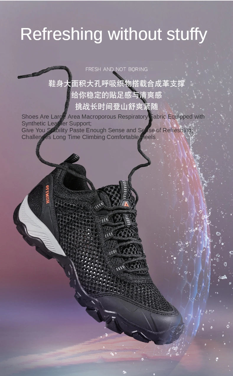 HUMTTO Scarpe da trekking da uomo traspiranti per sport all'aria aperta, scarpe da arrampicata, scarpe da caccia da donna, scarpe da trekking, sneakers, stivaletti, scarpe tattiche