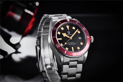 2026 New PAGANI DESIGN BB58 Luxury Automatic Mechanical Men Watch Sapphire Japan Movt Watch 316L All Steel Waterproof Man Watch