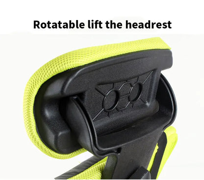 Computer Chair Home Office Chair Mesh Footrest Chair Can Lie Lunch Break Chair Can Be Rotated Lifting Headrest BR-10