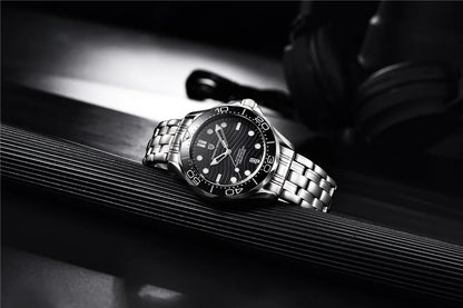 PAGANI DESIGN 2026 New V2 Waves 200M Relógio de mergulho automático masculino de luxo, cristal de safira, relógio de pulso masculino AR