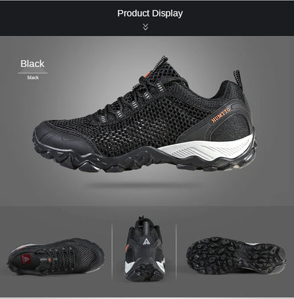 HUMTTO Scarpe da trekking da uomo traspiranti per sport all'aria aperta, scarpe da arrampicata, scarpe da caccia da donna, scarpe da trekking, sneakers, stivaletti, scarpe tattiche
