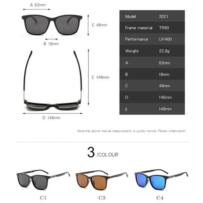 Anti-glare Short-sight Lens Square Polarized Men Sunglasses TR90 Driver Diopter Sun Glasses For Women 0 -0.5 -0.75 To -6.0
