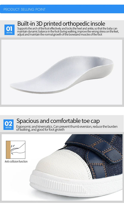 Orthopedic kids shoes Princepard flat feet medical corrective casual footwear for toddlers with arch support sneakers