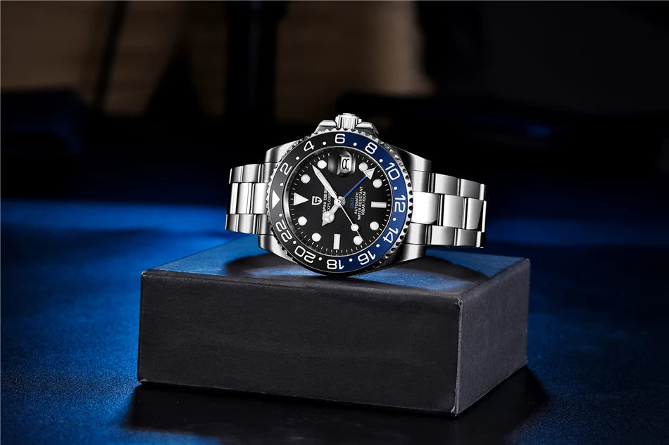 PAGANI DESIGN V3 New 40MM NH34 Original Design GMT Men Mechanical Watch AR Ceramic Bezel Sapphire Automatic Sports Watch for Men