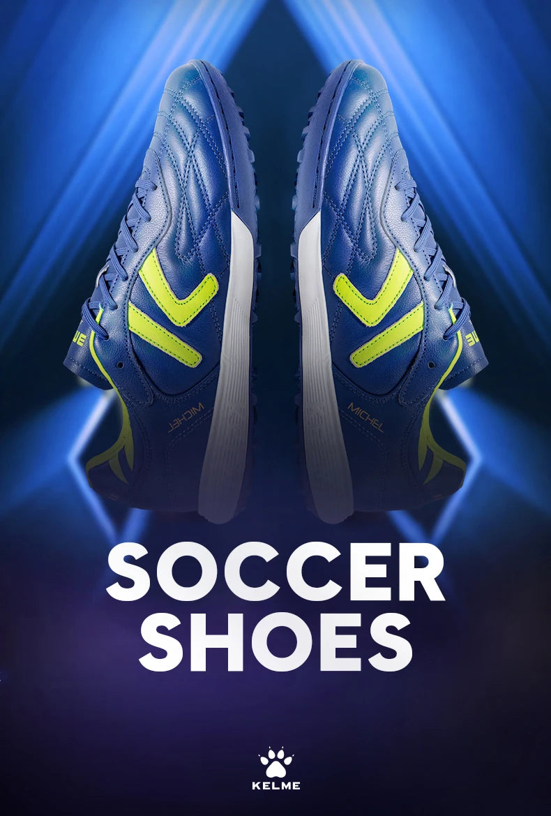 KELME nogometni čevlji TF nogometni čevlji iz telečje kože s špicami profesionalni futsal originalni nogometni trening čevlji ZX80011017