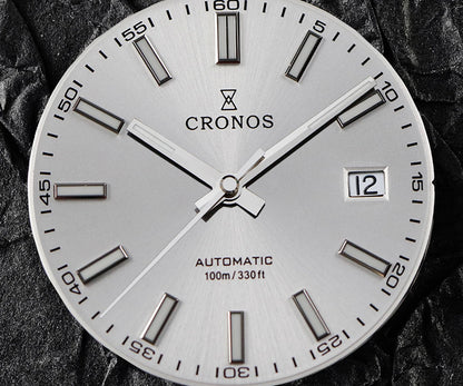 Cronos DateJ Luxury Men Watch Stainless Steel 5 Links Bracelet PT5000 Miyot 9015 100m Water Resistant Sapphire L6046M