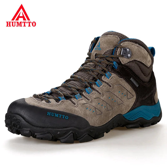 HUMTTO New Hiking Shoes Men's Waterproof Outdoor Sneakers for Men Leather Women Walking Climbing Trekking Sport Men's Boots Women's