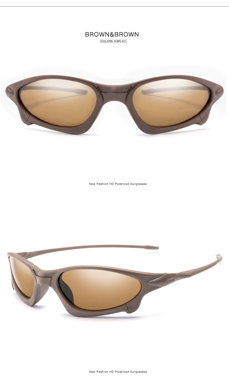 DOHOHDO Brand Design Polarized Sunglasses Men's Driving Sun Glasses Small Size Unique Frame Outdoor Sports Goggles Eyewear UV400