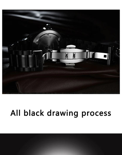 CARNIVAL Luxury Brand Watch Men Quartz Watches Luminous Hands Waterproof Solid Stainess Steel Men's Clock Relogio Masculino 8638