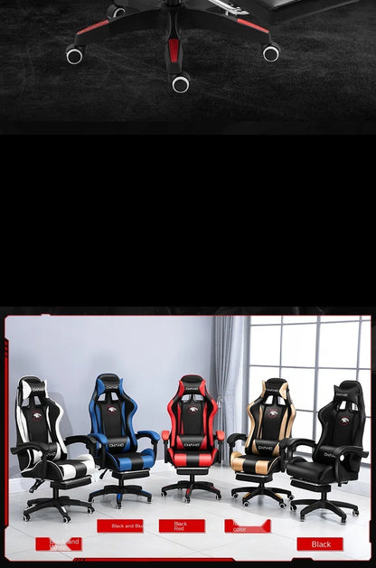Joylive WCG High-quality Leather Computer Gaming Chair Cafe Racing Chair for Office and Game Room