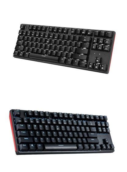 HEXGEARS Mechanical Keyboard Gaming Hot-Swappable Switch Russian 87 Key Waterproof Kailh BOX Switch Keyboard Custom Macro GK12